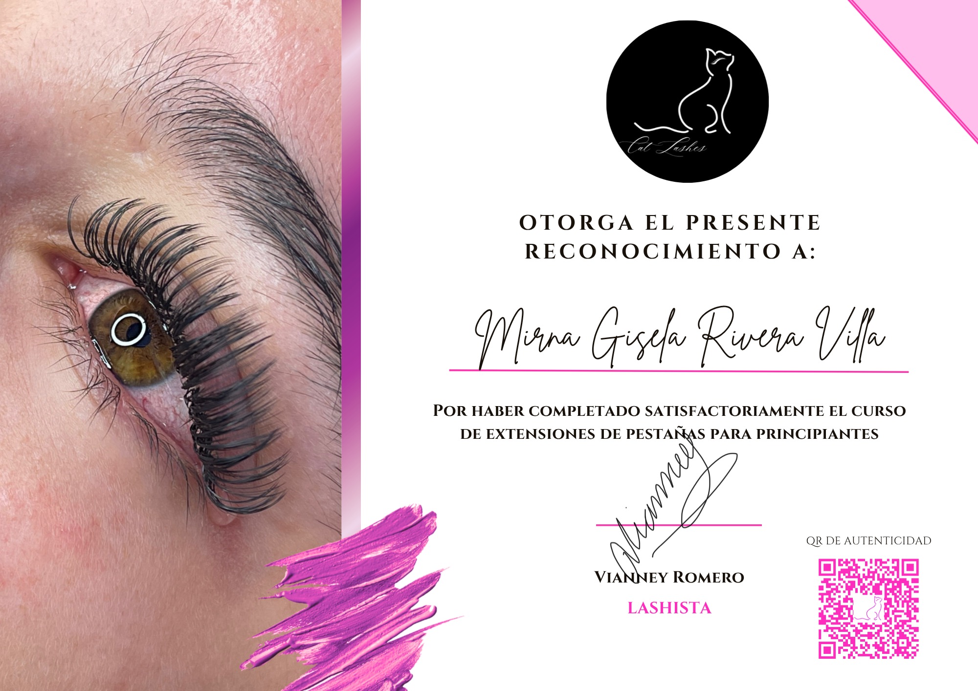 Certificado Mirna Villa